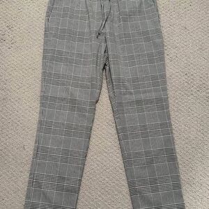 H&M Men’s Plaid Drawstring Joggers (S)